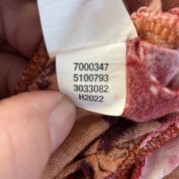 Girls Floral Tiered Dress - Amber Brown size Large 10/12 - Picture 11 of 12